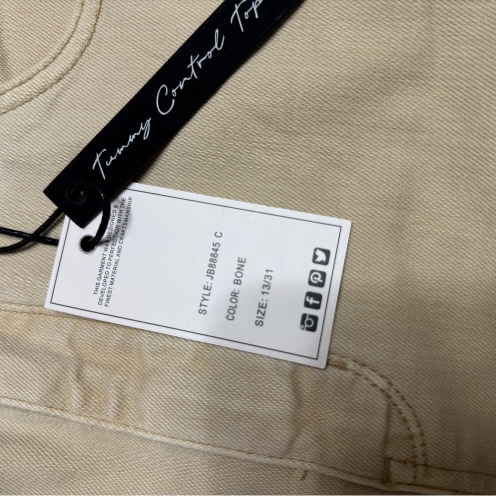 NEW JUDY BLUE women's hi-waist tummy control jeans in bone - Picture 11 of 12
